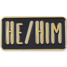 Enamel Pronouns Pins
