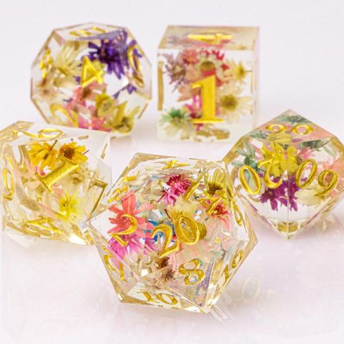 Floral RPG Inclusion Dice