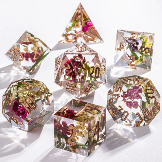 Floral RPG Inclusion Dice